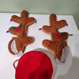 Car Character Reindeer Decorations Christmas Accessory Holidays Nose and Ears